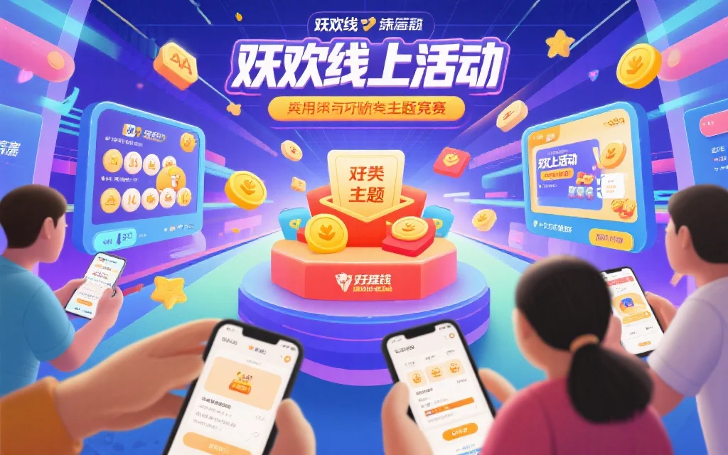 热闹的线上活动氛围，用户参与各类主题赛事赢取奖励